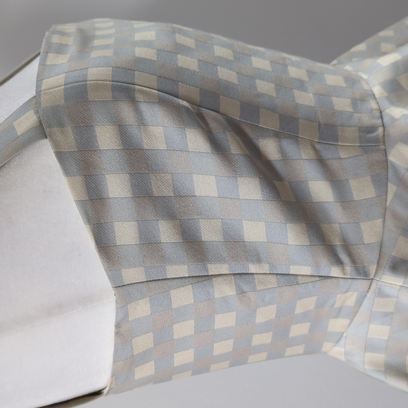 NWOT Stine Goya Sharon Sleeveless Checked Peplum Blouse - Picture 12 of 15